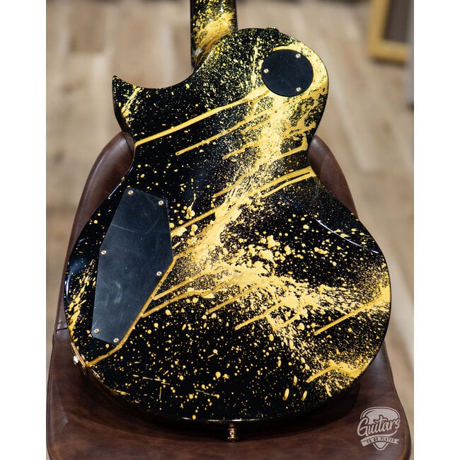 2022 ESP USA Eclipse Guitar Full Thickness w/ Duncans – Gold Splatter