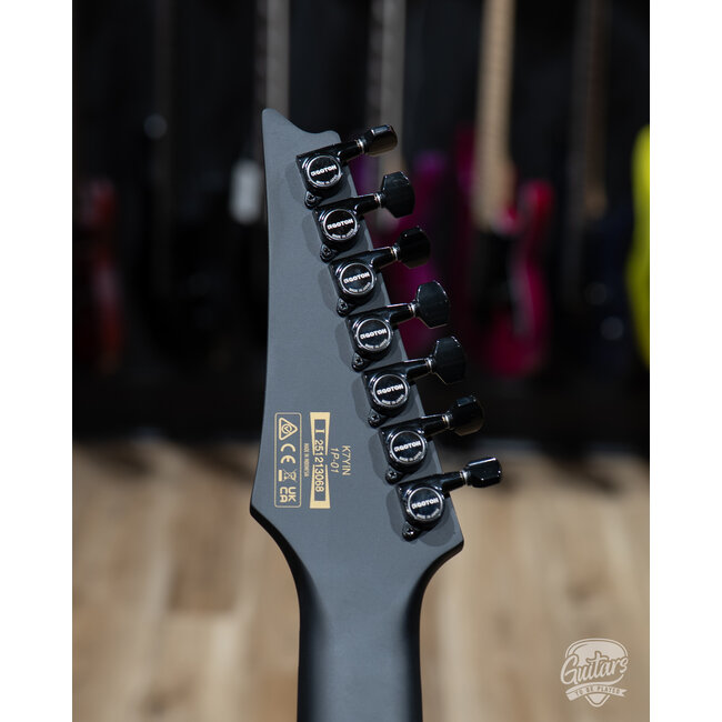 Ibanez K7YIN Munky Korn Signature 7-String Guitar w/Bag – Matte Black (Demo)