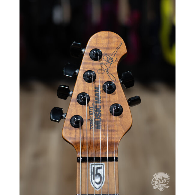 2025 Ernie Ball Music Man JP15 John Petrucci Guitar – Green Tiger Eye Quilt