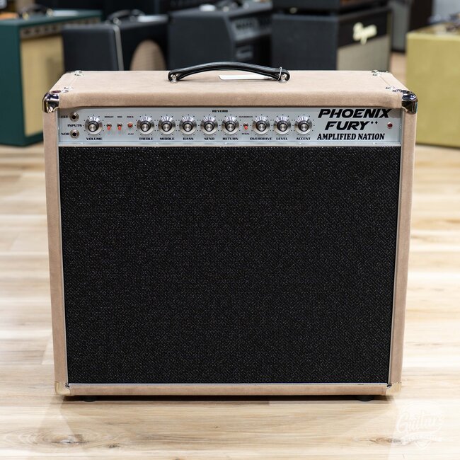 Amplified Nation Phoenix Fury 50W 112 Combo w/ Celestion G12-65 – Dogwood Suede