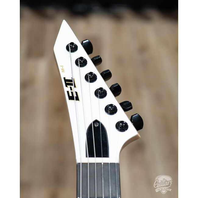 ESP E-II M-I NT Neck Thru Fishman Guitar w/ Case – Snow White (B-stock)