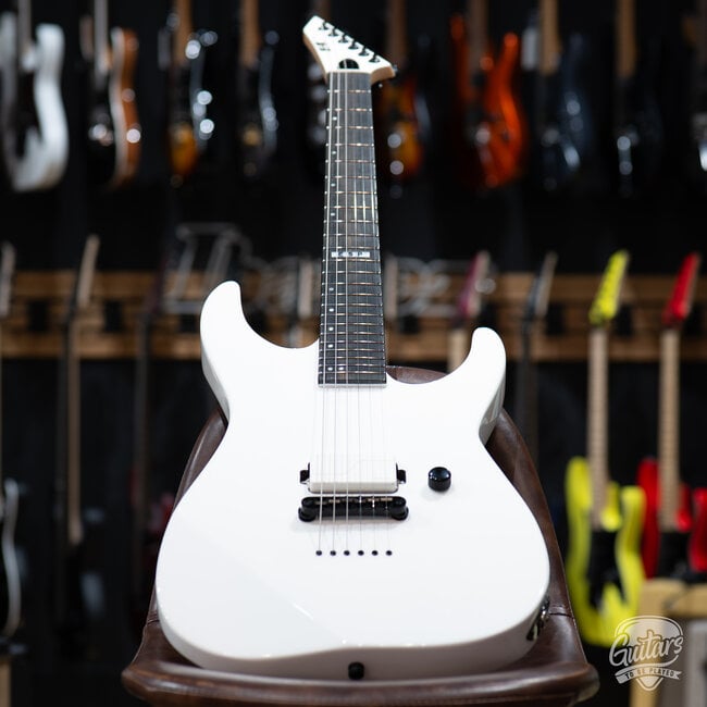 ESP E-II M-I NT Neck Thru Fishman Guitar w/ Case – Snow White (B-stock)