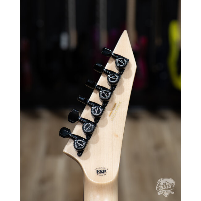 ESP E-II M-I NT Neck Thru Fishman Guitar w/ Case – Snow White (B-stock)