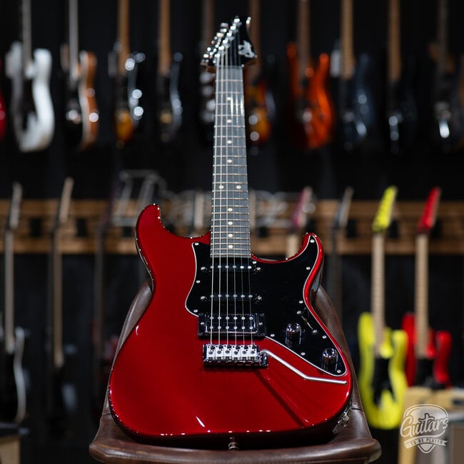 Used Suhr Pete Thorn Signature Standard HSS Guitar w/ Bag– Red Garnet