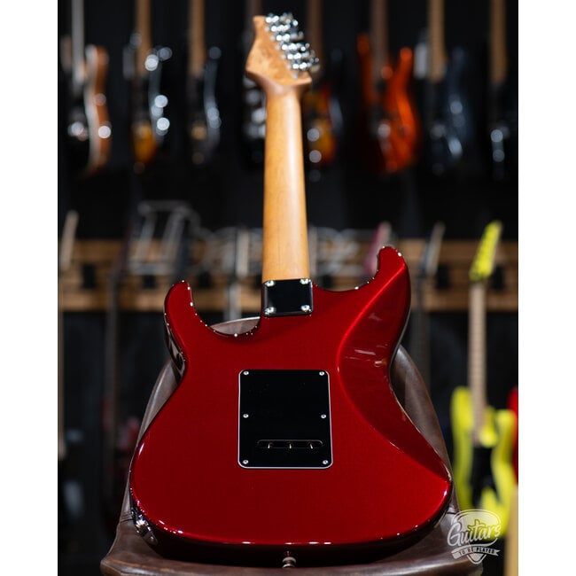 Used Suhr Pete Thorn Signature Standard HSS Guitar w/ Bag– Red Garnet