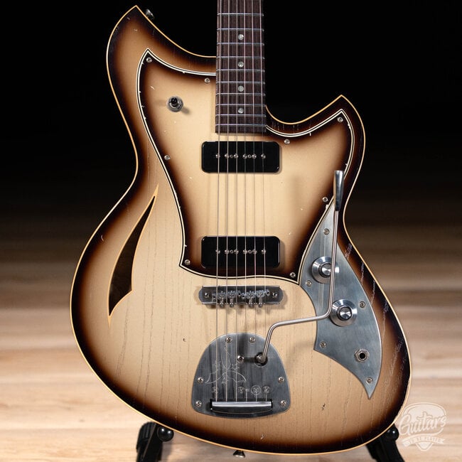 Novo Custom Miris J Semi-Hollow w/ Fralin Alnico P-90s – Toasted Marshmallow