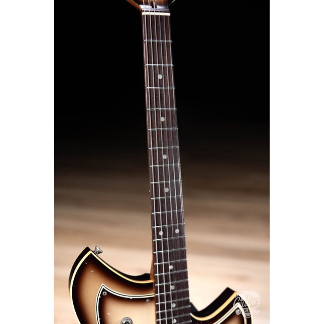 Novo Custom Miris J Semi-Hollow w/ Fralin Alnico P-90s – Toasted Marshmallow
