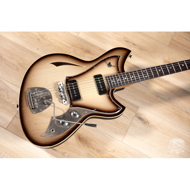 Novo Custom Miris J Semi-Hollow w/ Fralin P-90s – Toasted Marshmallow