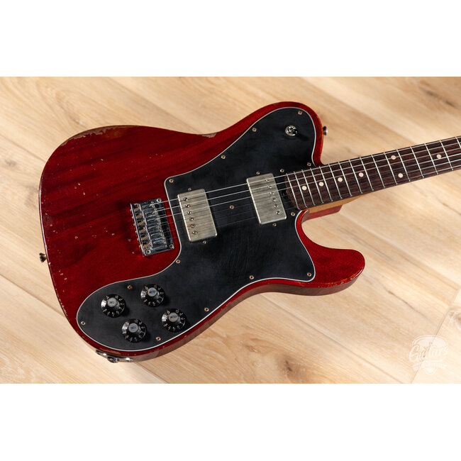 Friedman Vintage T Mahogany Humbucker Guitar w/ Rosewood – Cherry Red