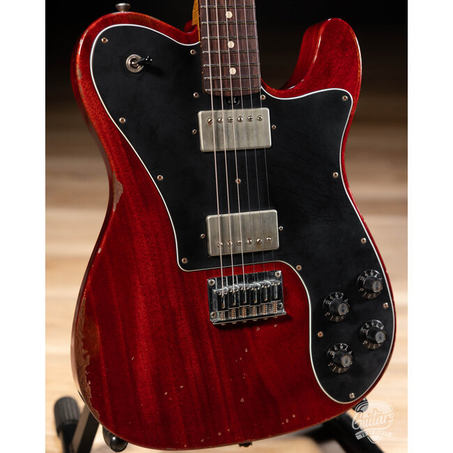 Friedman Vintage T Mahogany Humbucker Guitar w/ Rosewood – Cherry Red