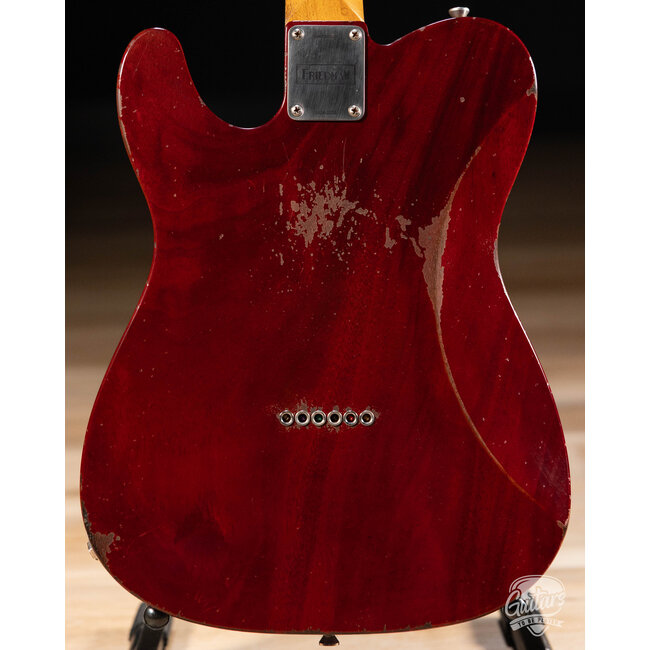 Friedman Vintage T Mahogany Humbucker Guitar w/ Rosewood – Cherry Red