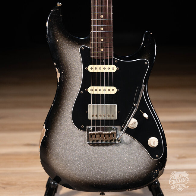 Friedman Vintage S Alder HSS Guitar w/ Rosewood – Silver Burst Sparkle