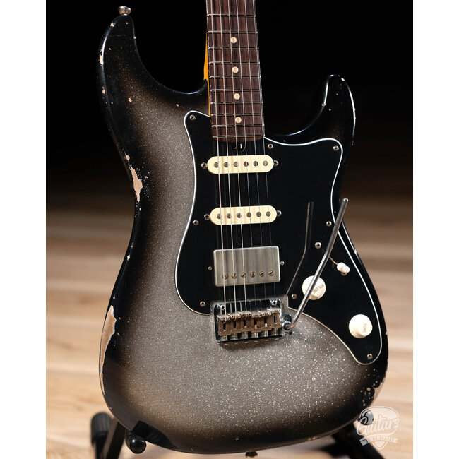 Friedman Vintage S Alder HSS Guitar w/ Rosewood – Silver Burst Sparkle