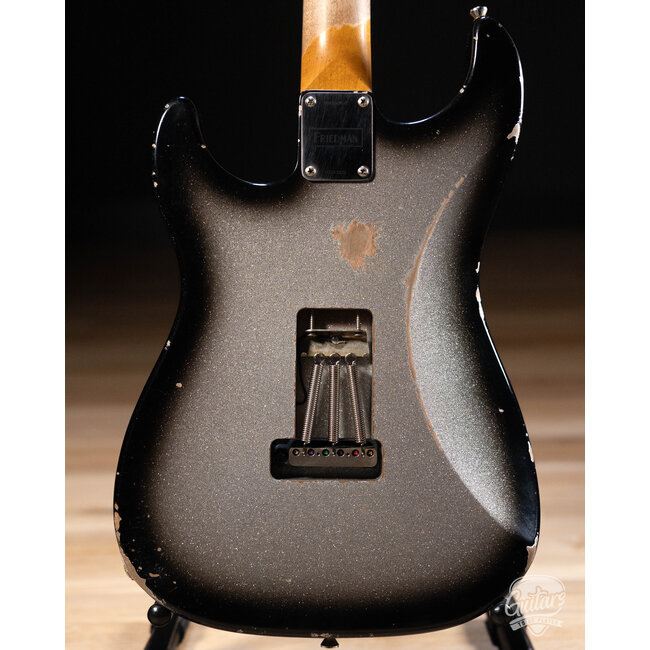 Friedman Vintage S Alder HSS Guitar w/ Rosewood – Silver Burst Sparkle