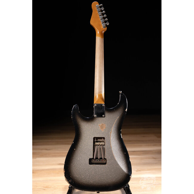 Friedman Vintage S Alder HSS Guitar w/ Rosewood – Silver Burst Sparkle