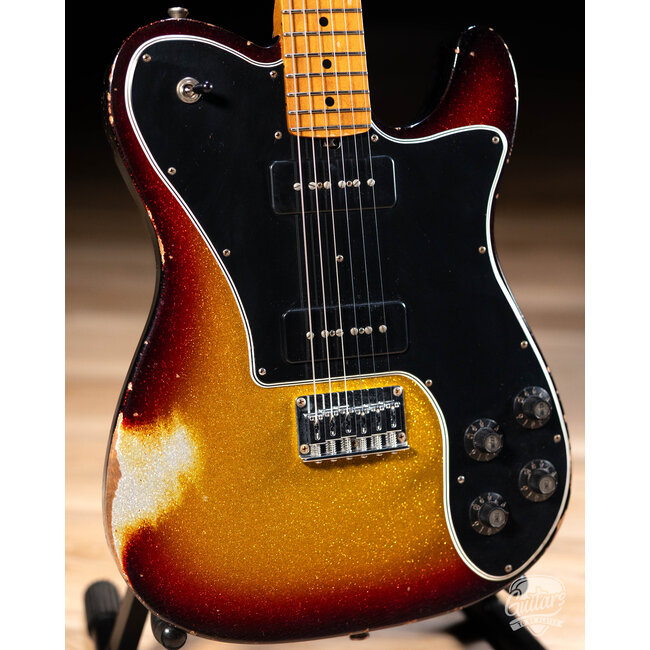 Friedman Vintage T Alder P-90 Guitar w/ Maple Neck – 3-Tone Burst Sparkle