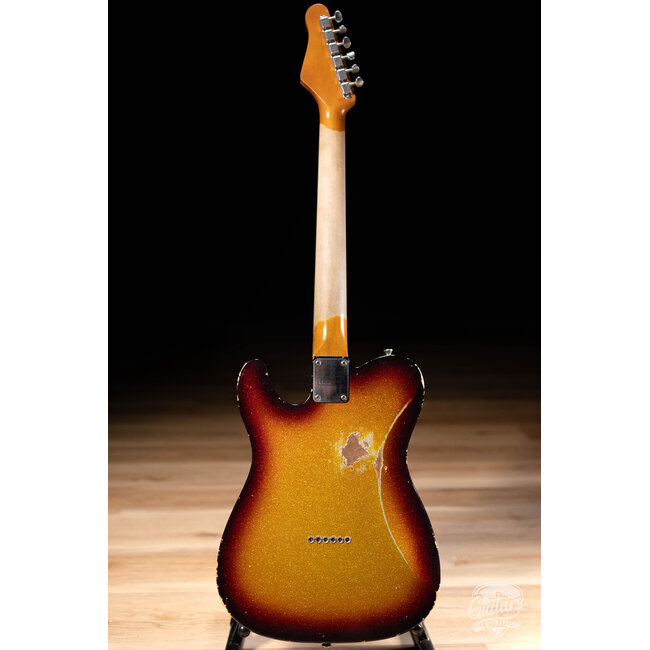 Friedman Vintage T Alder P-90 Guitar w/ Maple Neck – 3-Tone Burst Sparkle