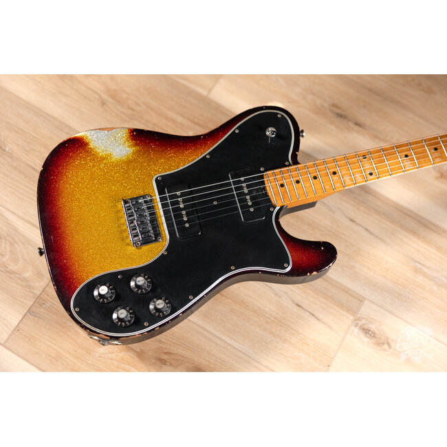 Friedman Vintage T Alder P-90 Guitar w/ Maple Neck – 3-Tone Burst Sparkle