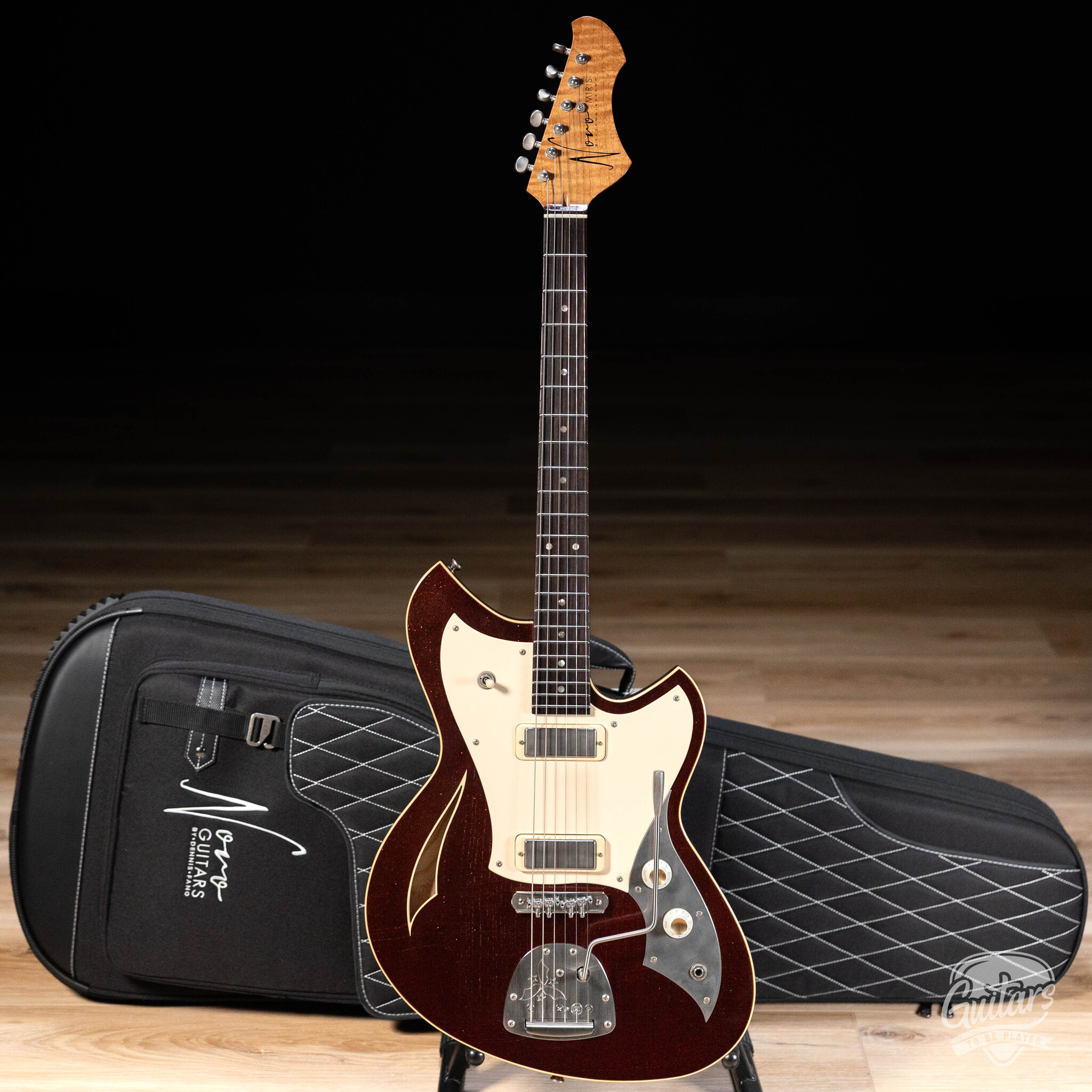 Novo Custom Miris J Semi-Hollow w/ Lollar Firebirds –Root Beer 