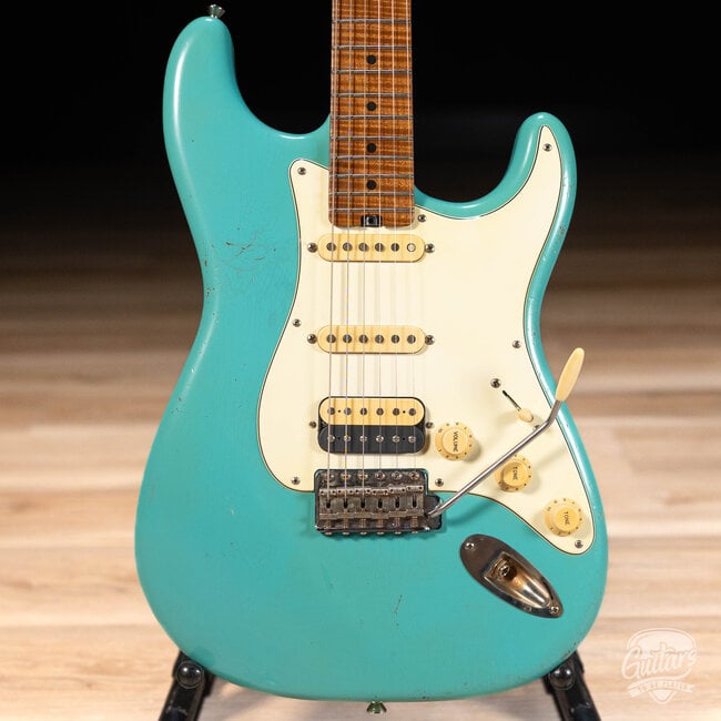 Shabat Lynx HSS Alder Body w/ Flame Roasted Maple Neck – Taos Turquoise