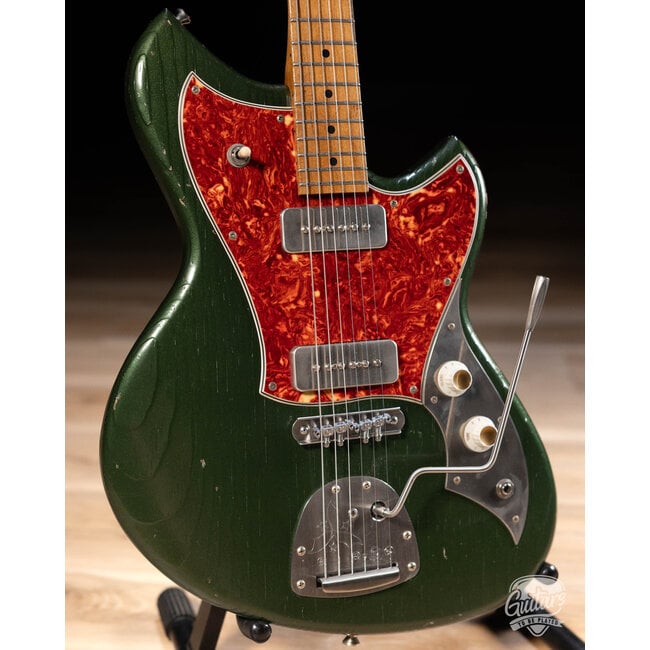 Novo Custom Serus J Fralin P-90 Guitar w/ Maple Neck – Cadillac Green