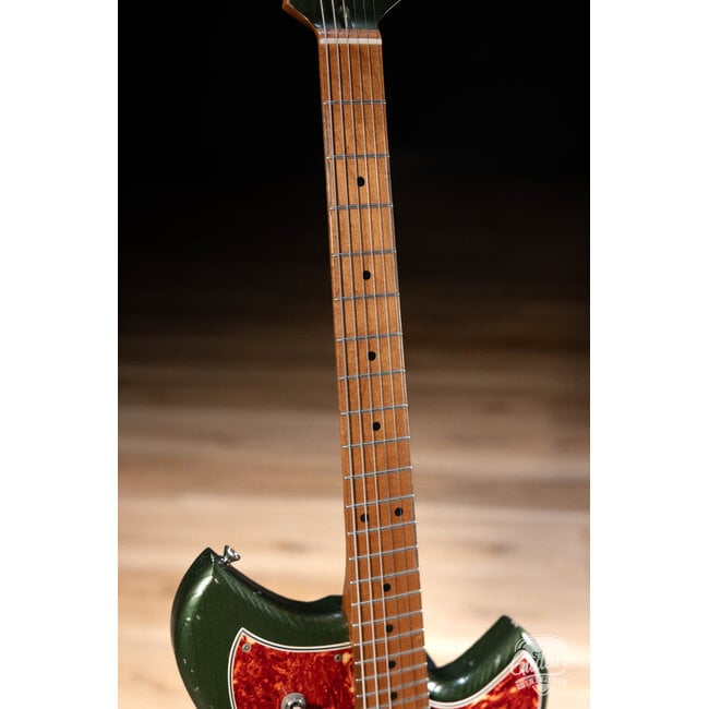 Novo Custom Serus J Fralin P-90 Guitar w/ Maple Neck – Cadillac Green