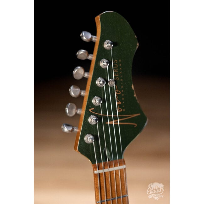 Novo Custom Serus J Fralin P-90 Guitar w/ Maple Neck – Cadillac Green