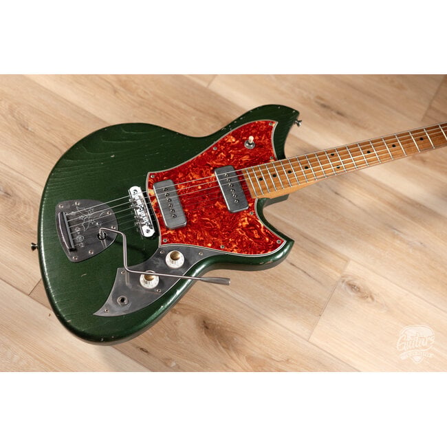 Novo Custom Serus J Fralin P-90 Guitar w/ Maple Neck – Cadillac Green