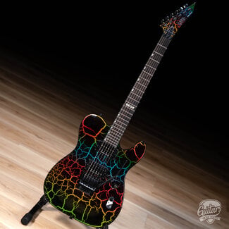 ESP LTD ESP LTD Eclipse ’87 Floyd Rose Electric Guitar – Rainbow Crackle