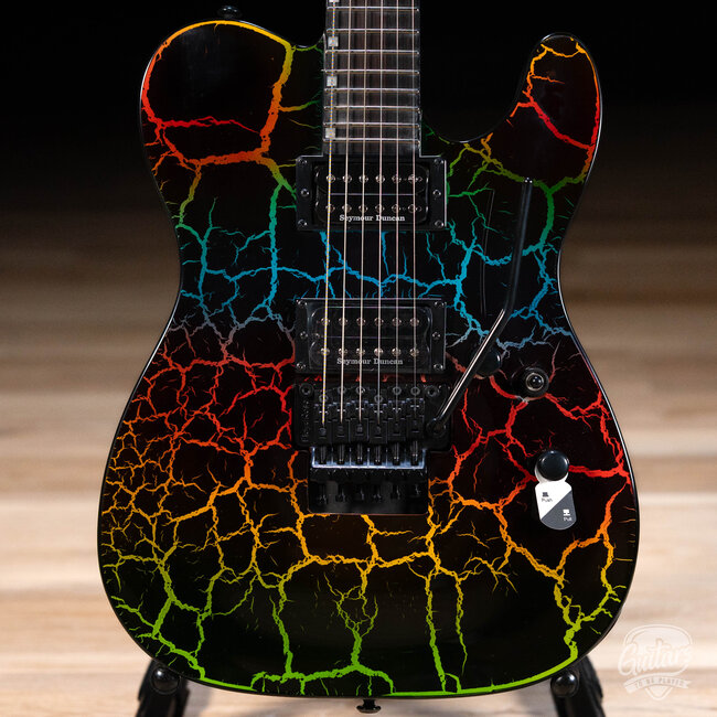 ESP LTD Eclipse ’87 Floyd Rose Electric Guitar – Rainbow Crackle
