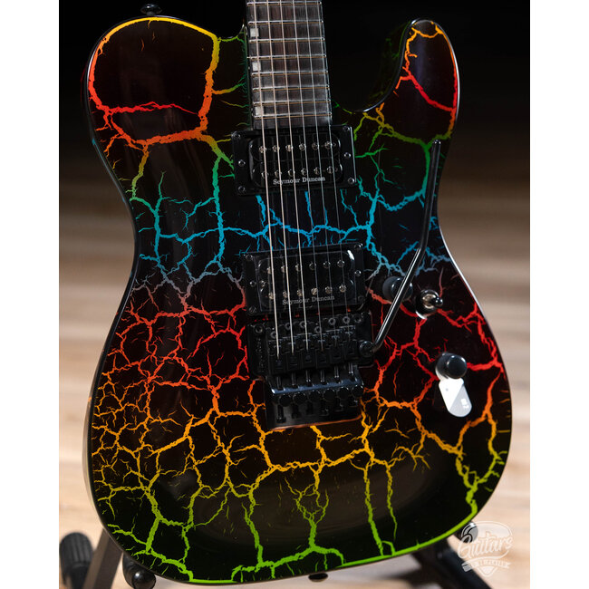 ESP LTD Eclipse ’87 Floyd Rose Electric Guitar – Rainbow Crackle