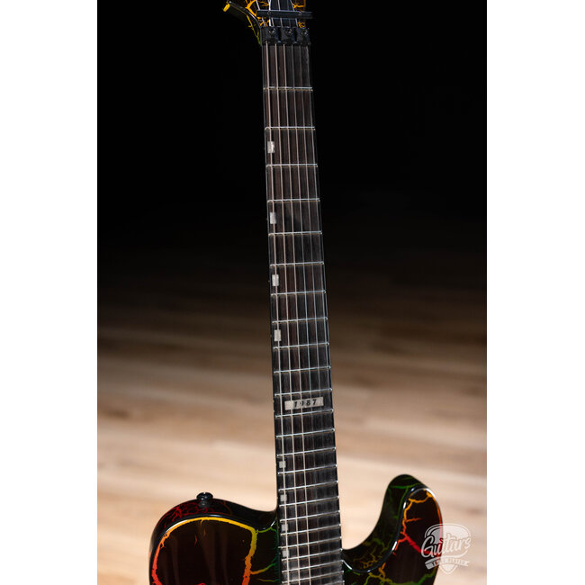 ESP LTD Eclipse ’87 Floyd Rose Electric Guitar – Rainbow Crackle