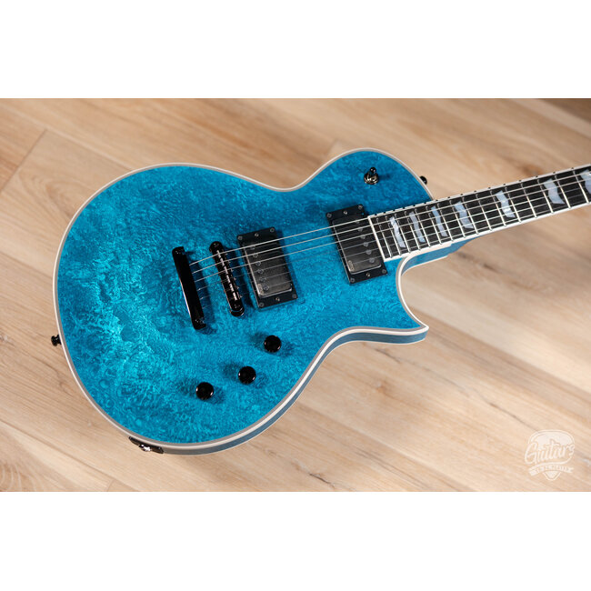 ESP Eclipse Custom Original Series Electric Guitar w/ Case – Blue Liquid Metal