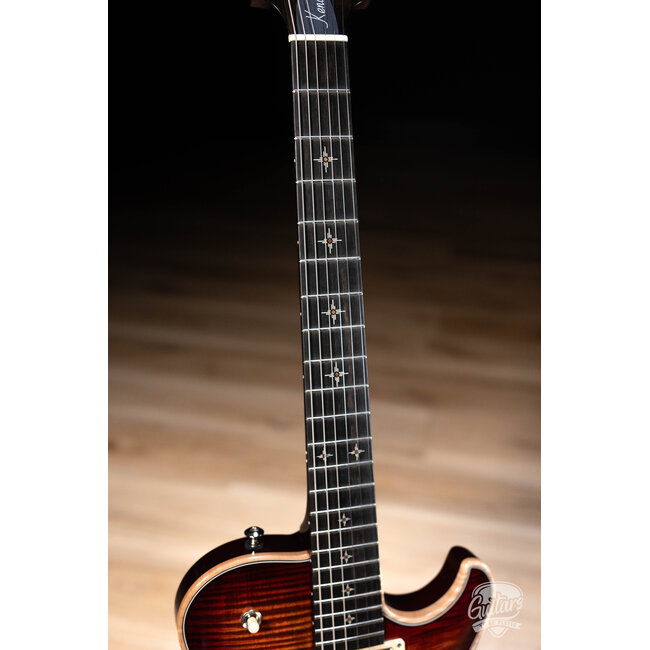 Knaggs Kenai T1 Flame Top Hollowbody Guitar w/ Ebony Fretboard – Fire (Gloss)