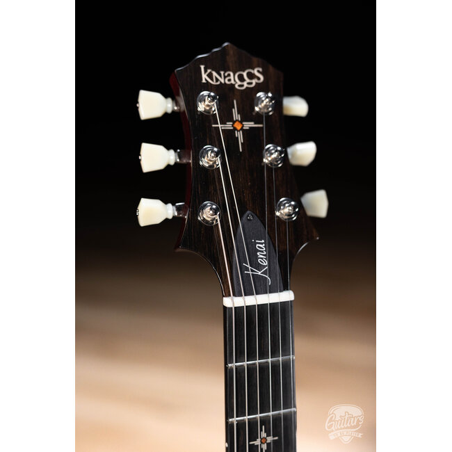 Knaggs Kenai T1 Flame Top Hollowbody Guitar w/ Ebony Fretboard – Fire (Gloss)