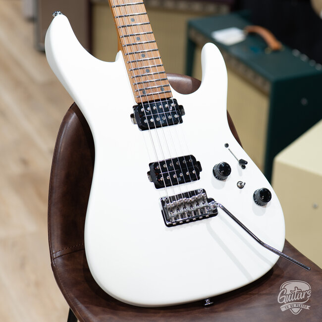Ibanez AZ2402 Prestige HH Roasted Maple Neck w/ Case –Pearl White Flat (B-stock)