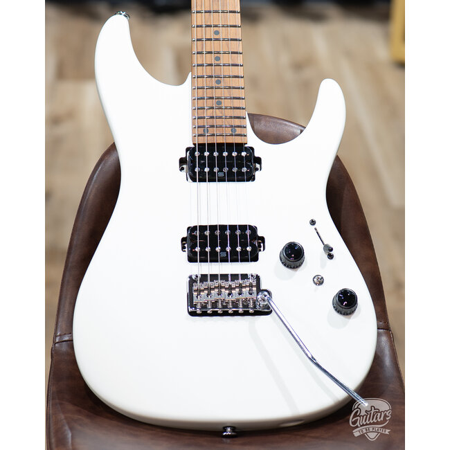 Ibanez AZ2402 Prestige HH Roasted Maple Neck w/ Case –Pearl White Flat (B-stock)