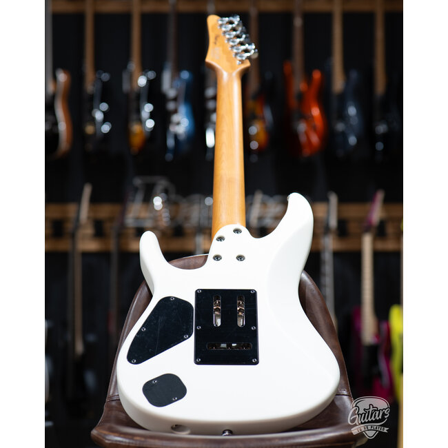 Ibanez AZ2402 Prestige HH Roasted Maple Neck w/ Case –Pearl White Flat (B-stock)