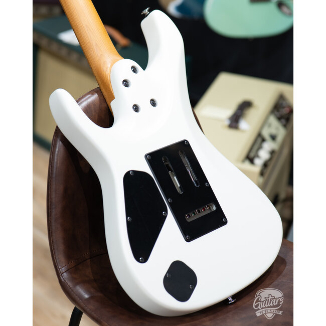 Ibanez AZ2402 Prestige HH Roasted Maple Neck w/ Case –Pearl White Flat (B-stock)