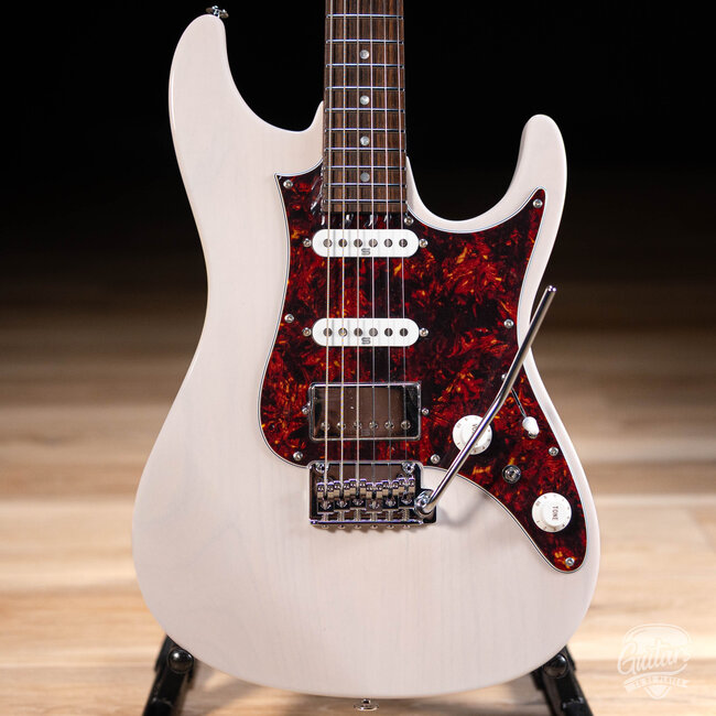 Ibanez AZ2204N Prestige HSS Guitar w/ Case – Antique White Blonde