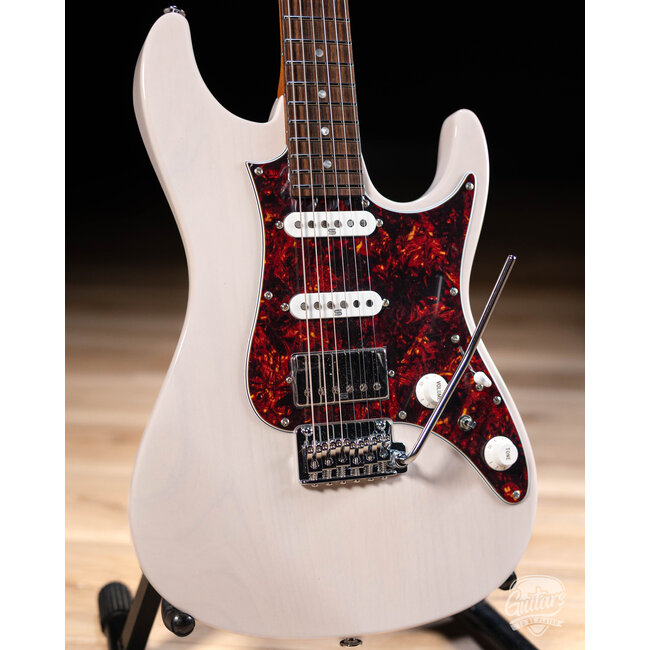 Ibanez AZ2204N Prestige HSS Guitar w/ Case – Antique White Blonde