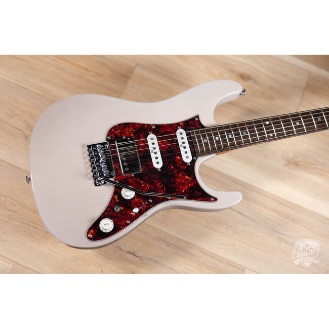 Ibanez AZ2204N Prestige HSS Guitar w/ Case – Antique White Blonde