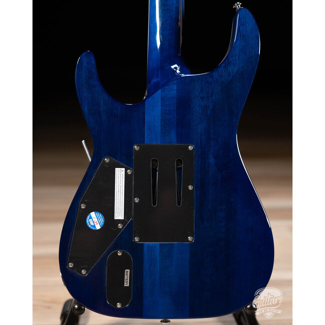 ESP LTD MH-1000 QM Fishman Fluence Floyd Rose Guitar – Black Ocean