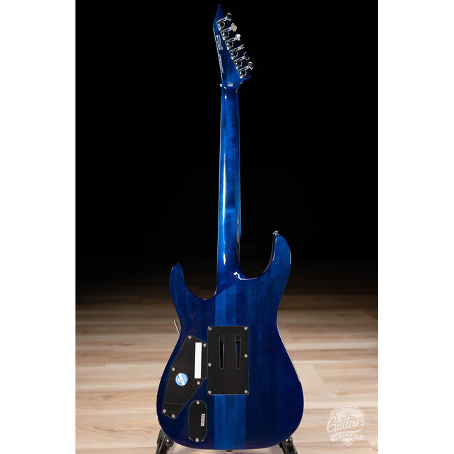 ESP LTD MH-1000 QM Fishman Fluence Floyd Rose Guitar – Black Ocean