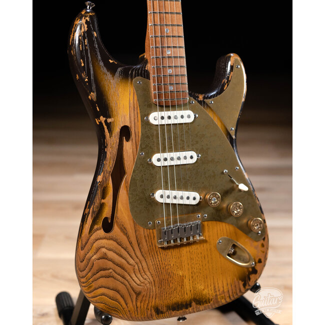 Paoletti Alfa Lounge HSS “Stratospheric” Thinline Hardtail S-Style – 2-Tone Sunburst