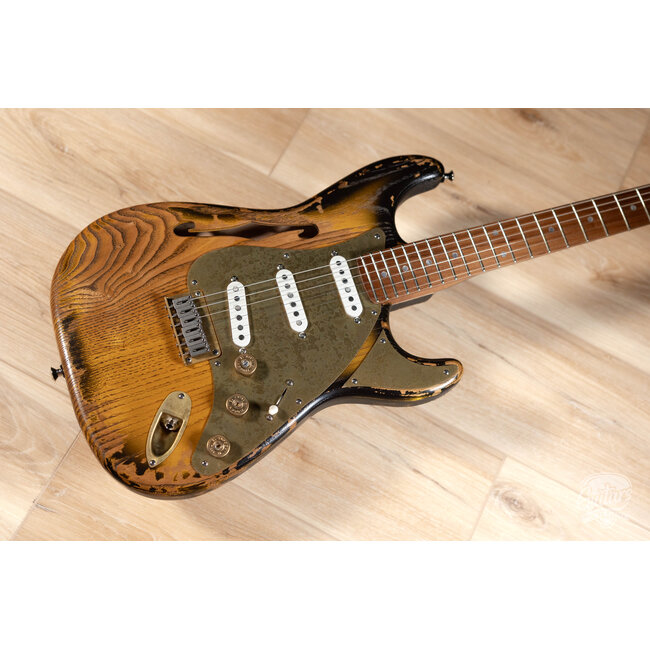 Paoletti Alfa Lounge HSS “Stratospheric” Thinline Hardtail S-Style – 2-Tone Sunburst