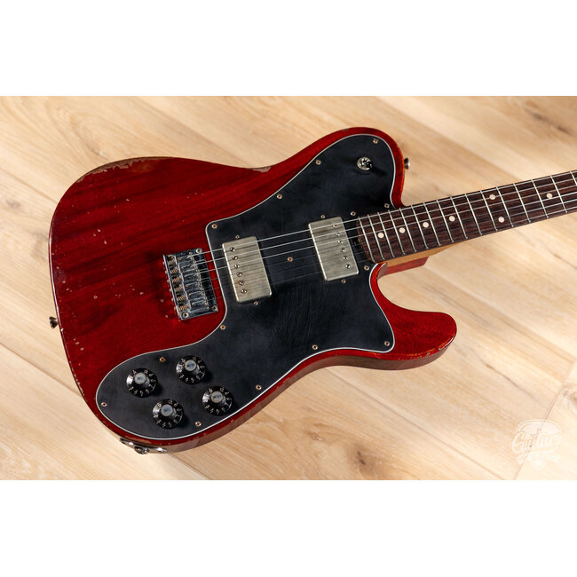 Friedman Vintage T Mahogany Humbucker Guitar w/ Rosewood – Cherry Red