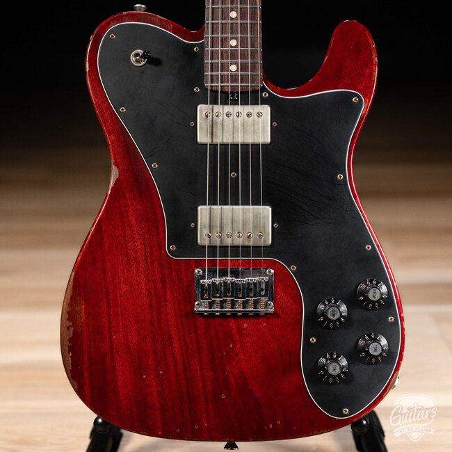 Friedman Vintage T Mahogany Humbucker Guitar w/ Rosewood – Cherry Red