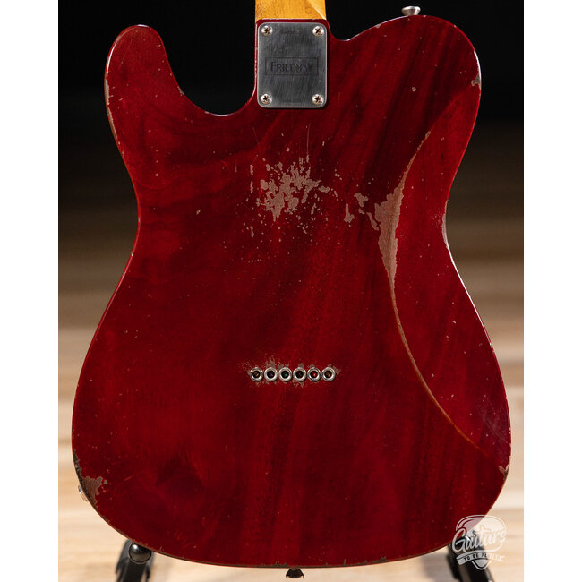 Friedman Vintage T Mahogany Humbucker Guitar w/ Rosewood – Cherry Red
