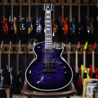 ESP Guitars ESP E-II Eclipse EMG Electric Guitar w/ Case – Reindeer Blue (B-stock)
